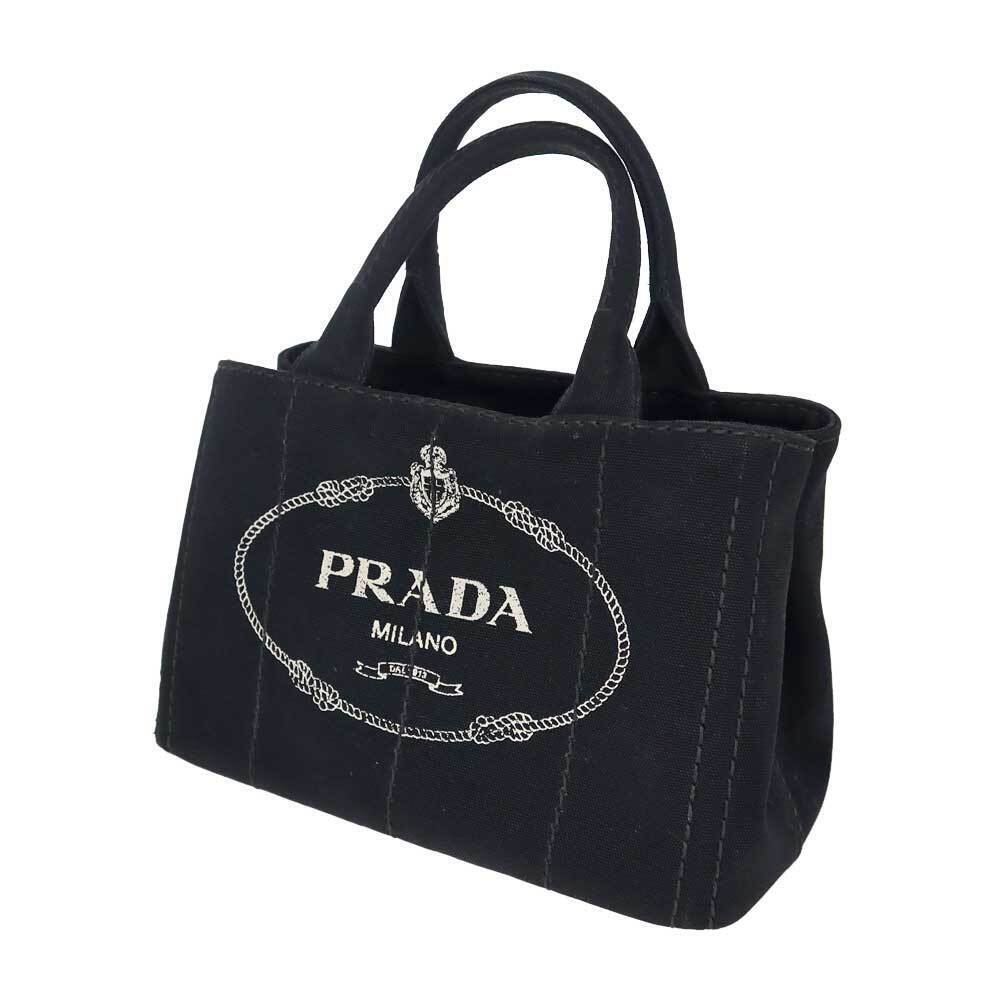 Prada Canapa Tote Handbag Black - Picture 1 of 11